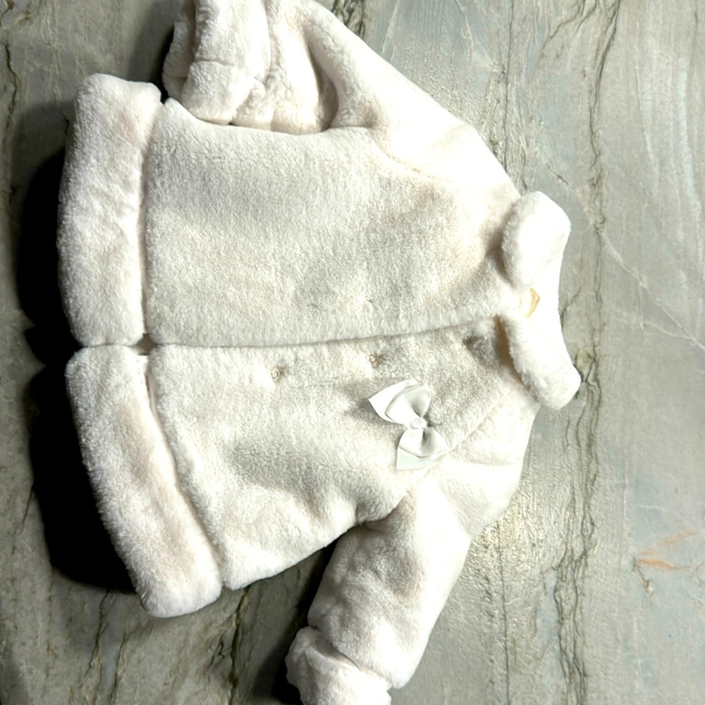 Mayoral faux fur dress coat